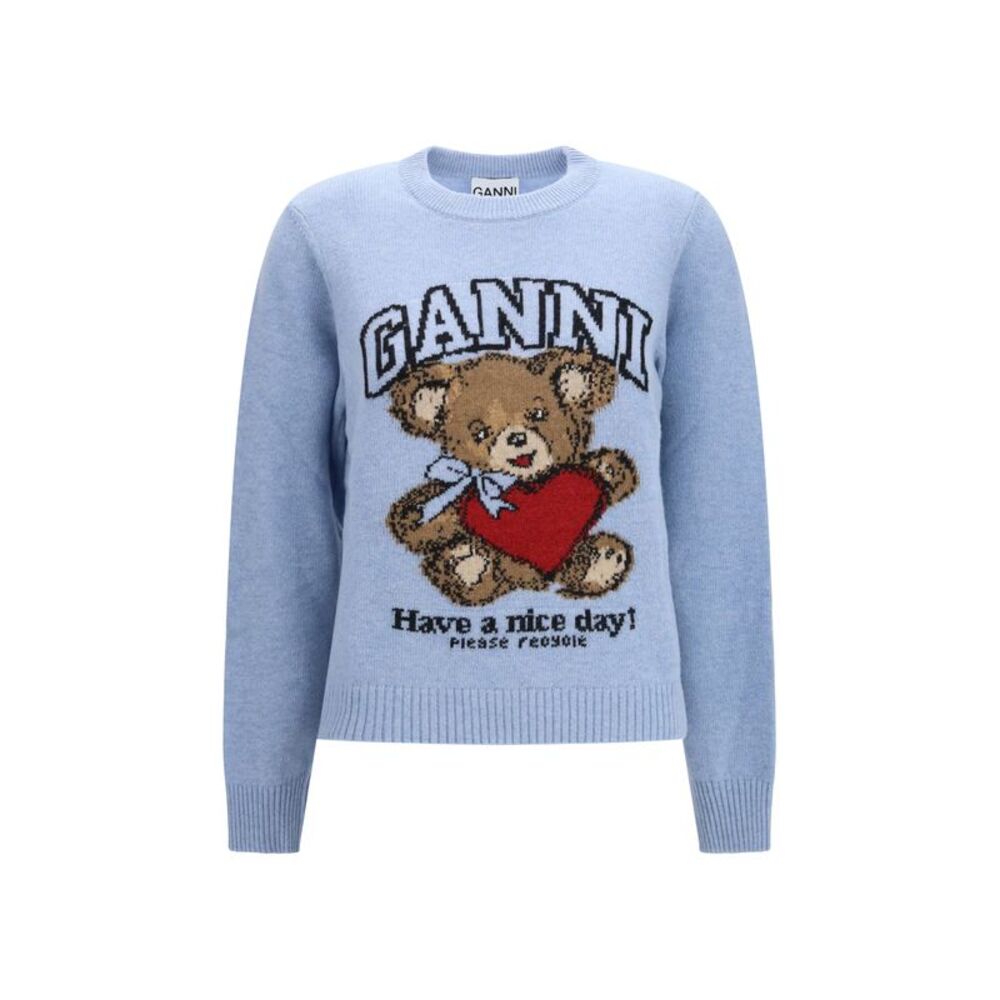 Ganni Women Wool Graphic Sweater